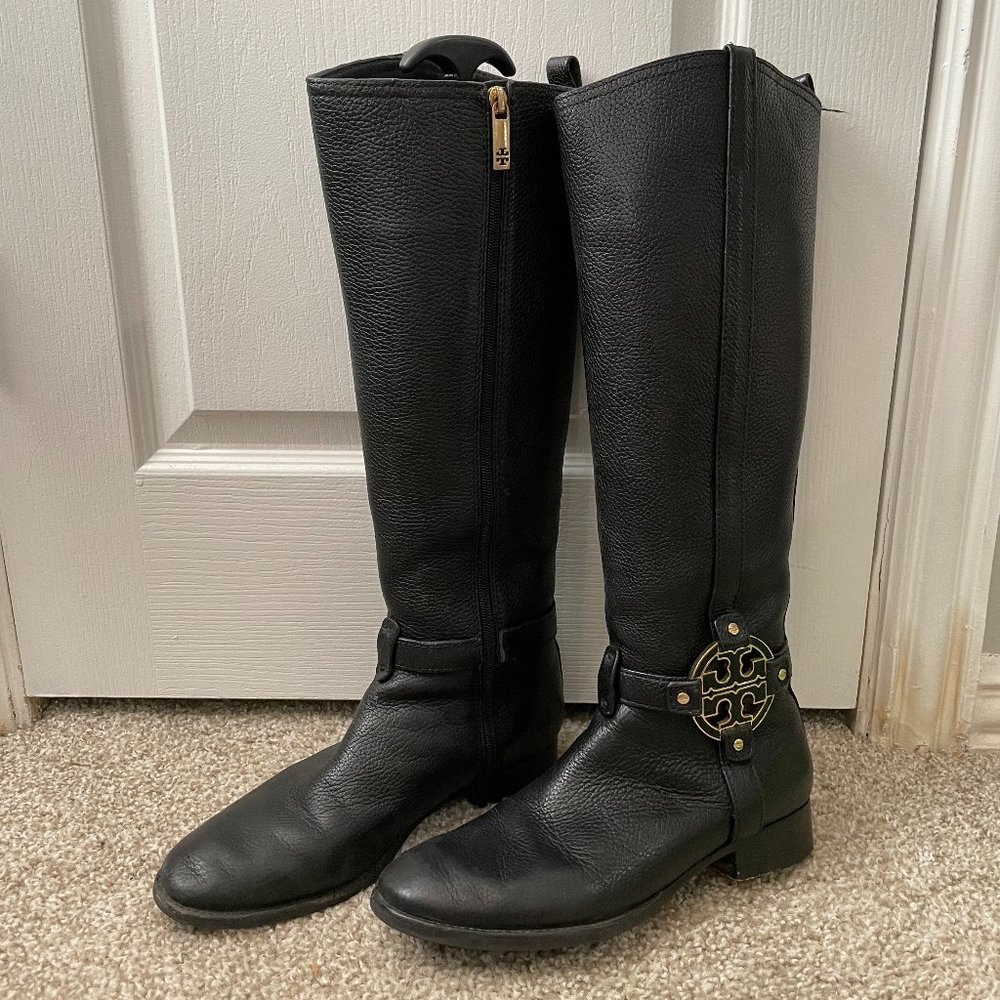 Below the Knee Black Tory Burch boots 9